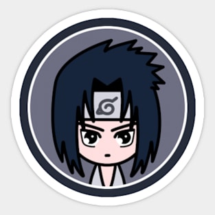 Sasuke Uchiha Naruto Chibi Anime Art Sticker